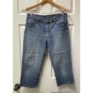 LRL‎ Lauren Jeans Co Ralph Lauren Women's Sz 10 Classic Mid Calf Jeans Stretch